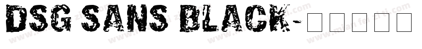 DSG Sans Black字体转换
